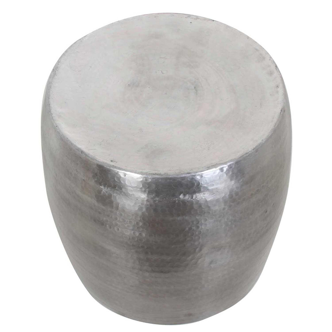 Kinza side table with hammered finish