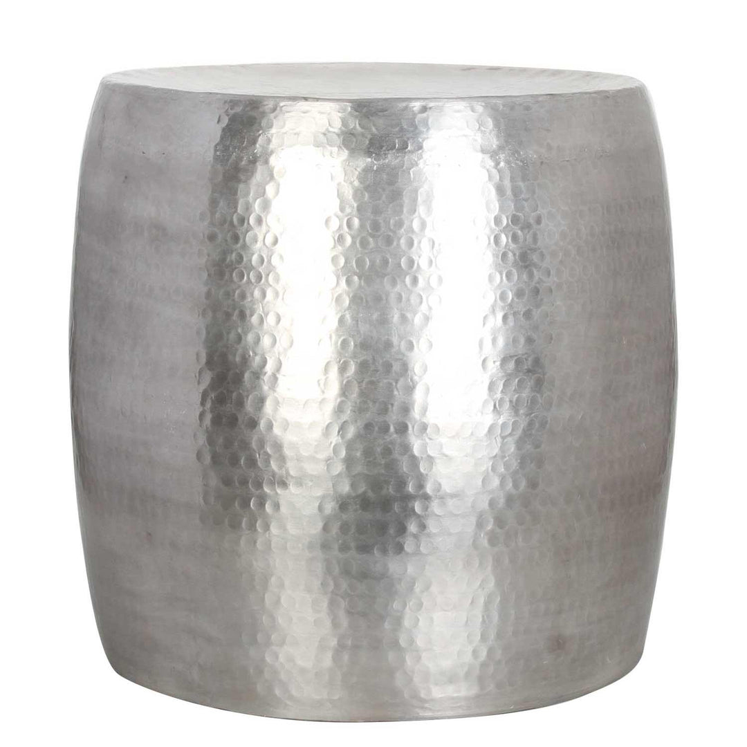 Kinza side table with hammered finish