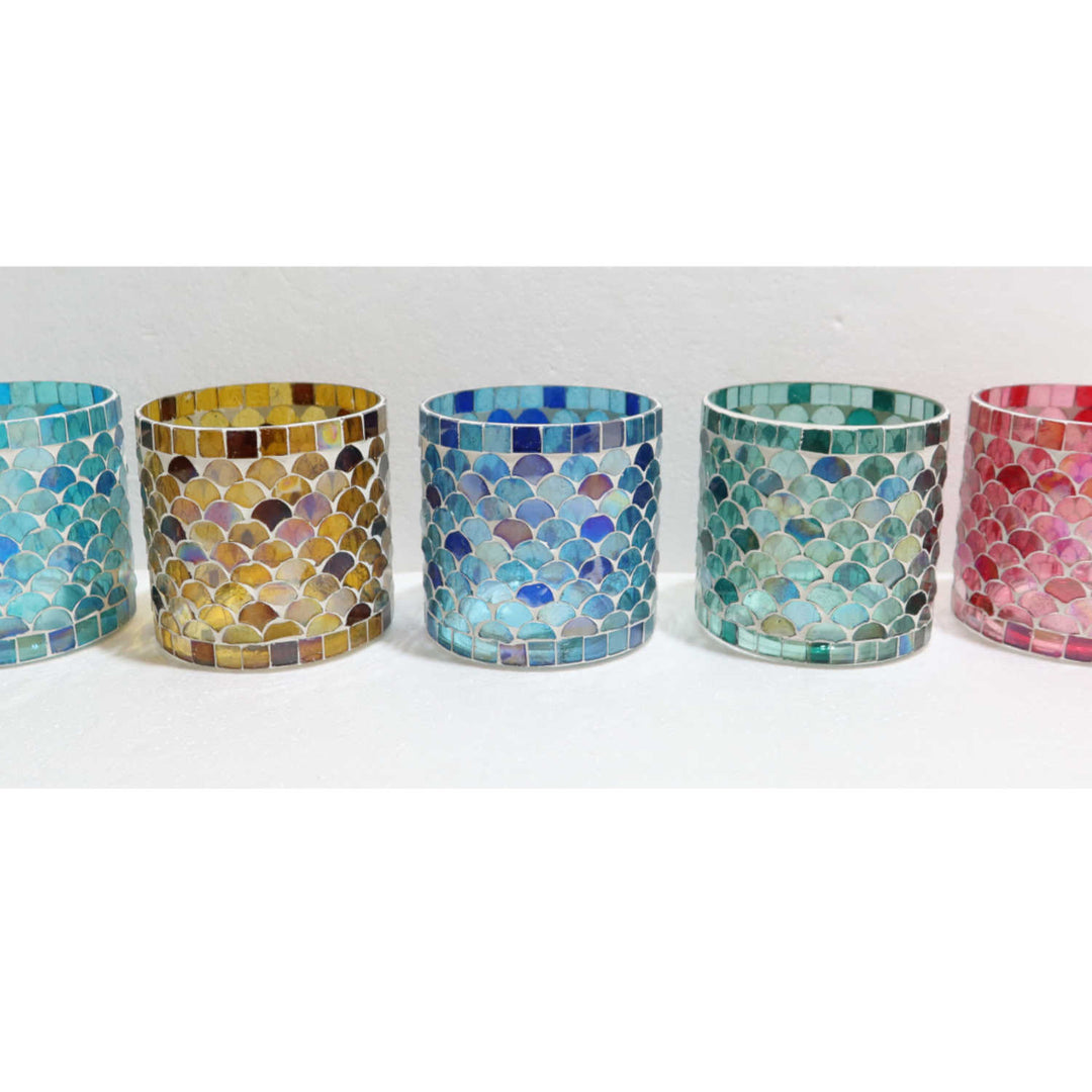 Oriental mosaic lantern Athens M set of 5