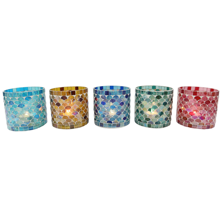 Oriental mosaic lantern Athens M set of 5