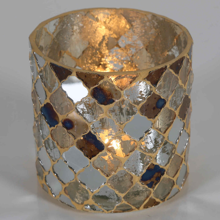 Oriental mosaic lantern Athens Gold