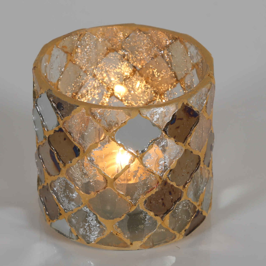 Oriental mosaic lantern Athens Gold