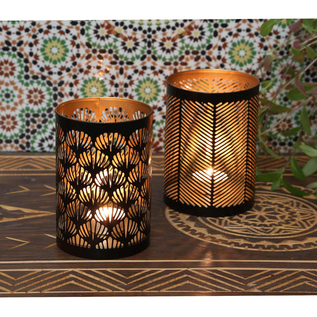 Oriental Lucca lantern, set of 2
