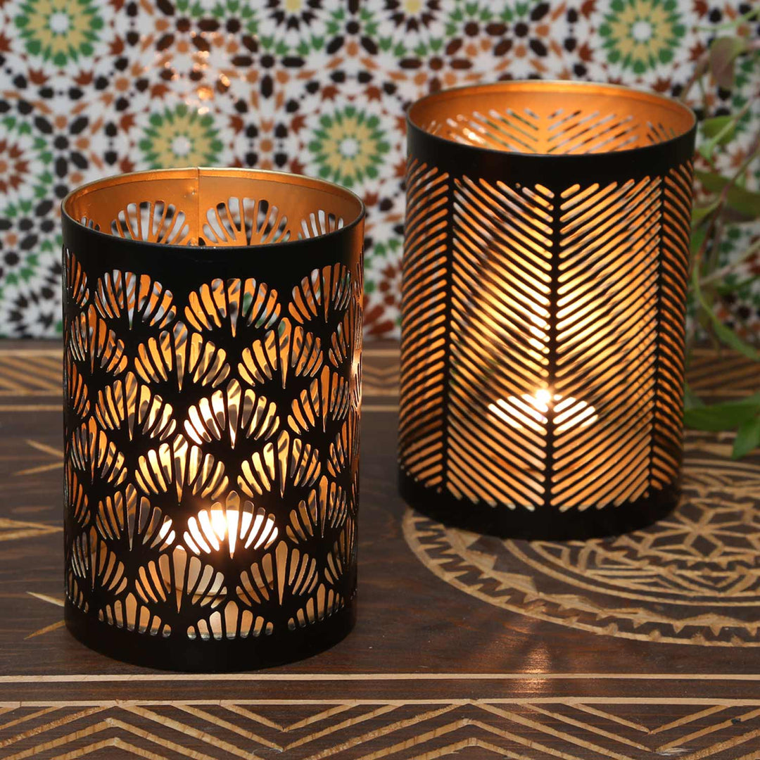 Oriental Lucca lantern, set of 2