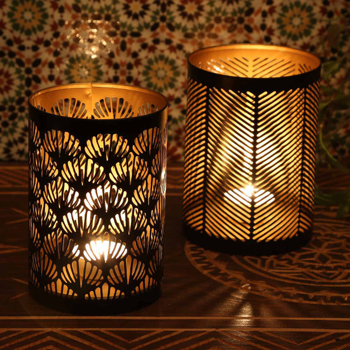 Oriental Lucca lantern, set of 2