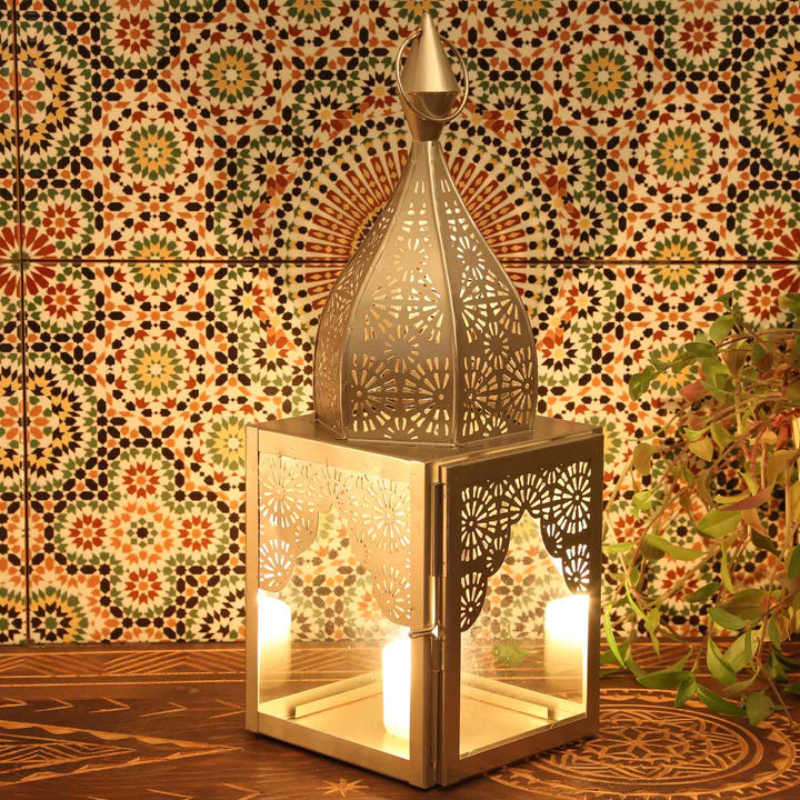 Oriental lantern Modena silver L&M