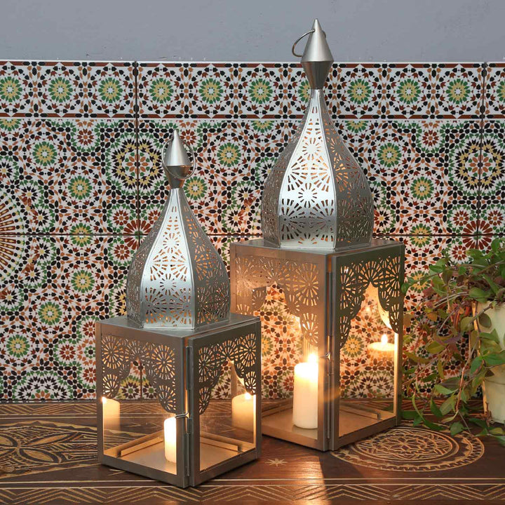 Oriental lantern Modena silver L&M