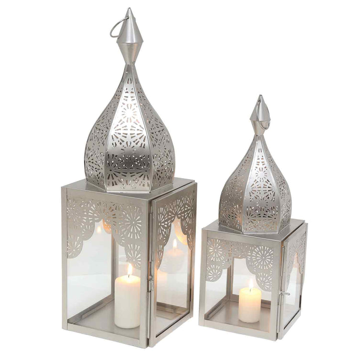 Oriental lantern Modena silver L&M