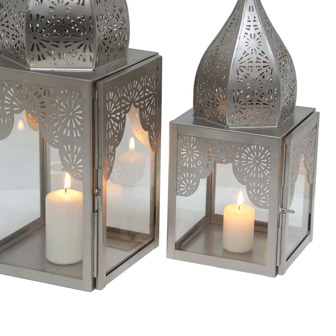 Oriental lantern Modena silver L&M