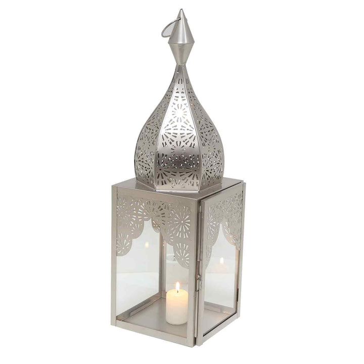 Oriental lantern Modena silver L