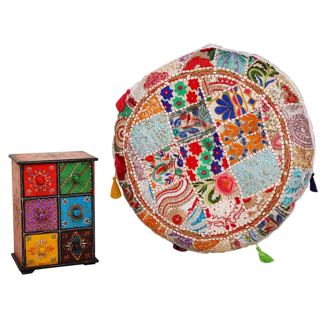Patchwork Yoga Cushion Lali Medium