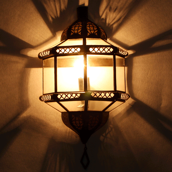 Wall lamp from Morocco Trombi transparent