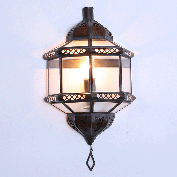 Wall lamp from Morocco Trombi transparent