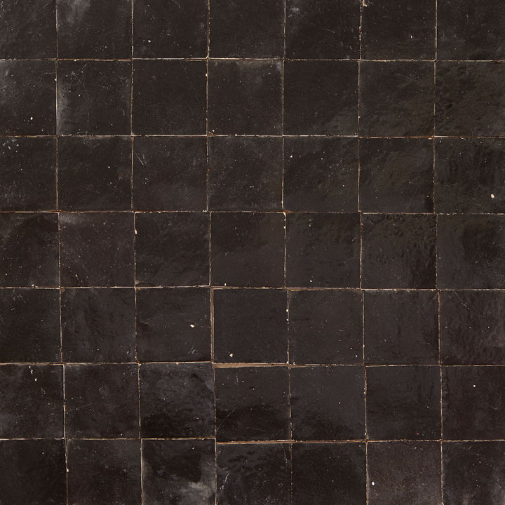 Zellige tiles, black