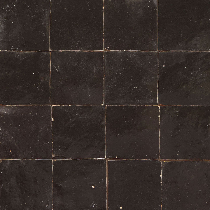 Zellige tiles, black