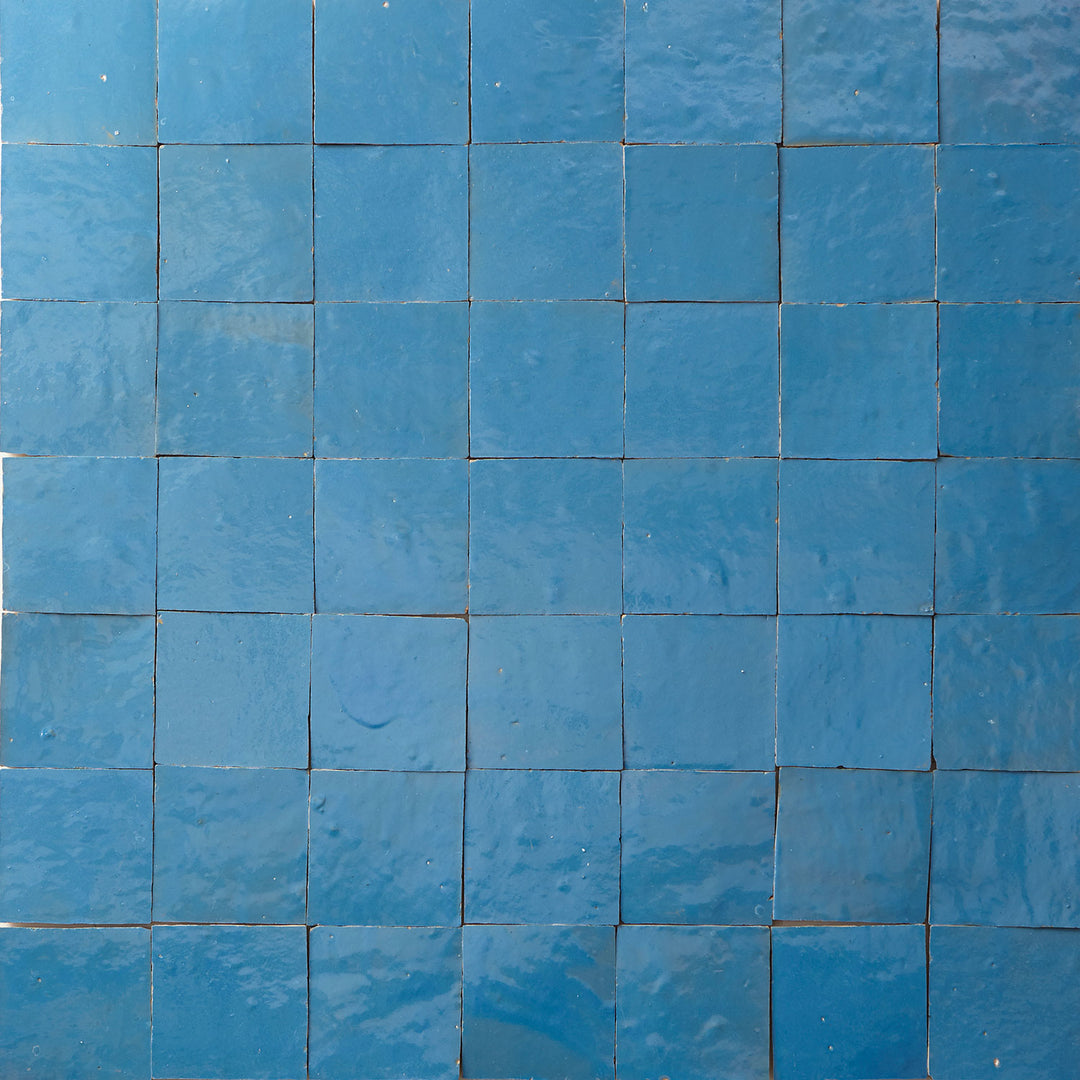 Zellige tiles sky blue