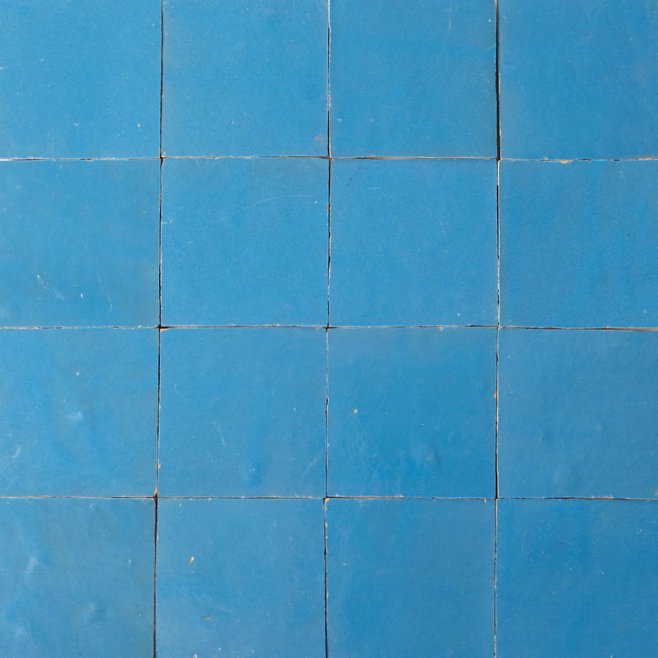 Zellige tiles sky blue