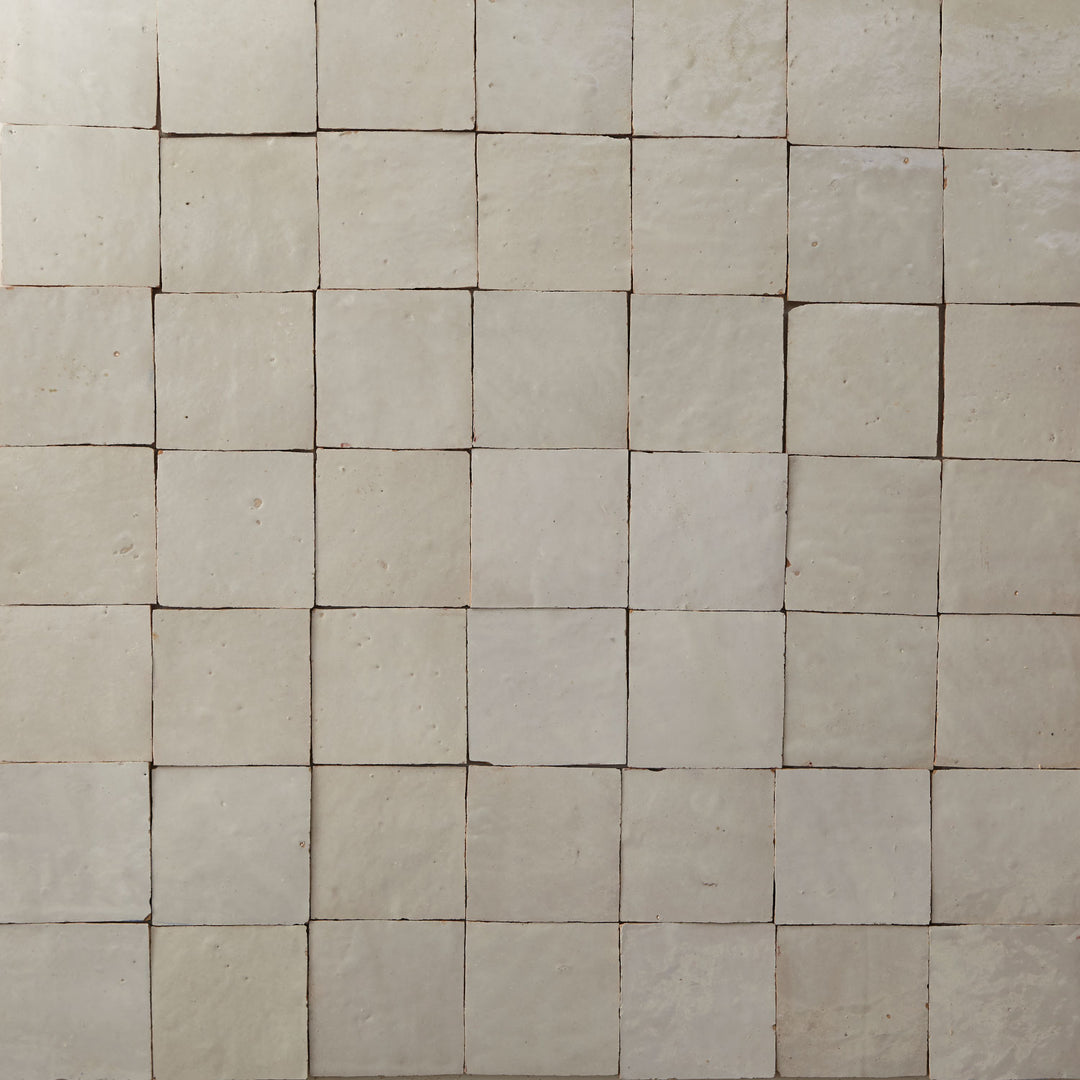 Zellige tiles, white